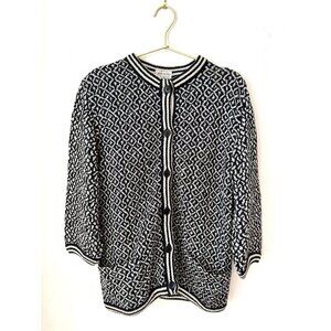 Vintage Missoni Women's sweater Geometric Cardigan Neiman Marcus